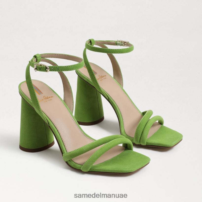 التفاح الأخضر أحذية Sam Edelman نحيف صندل بكعب عريض من كيا 246L6T121