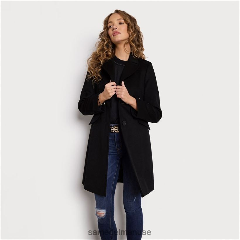 أسود ثياب Sam Edelman نحيف معطف من الصوف 246L6T1221