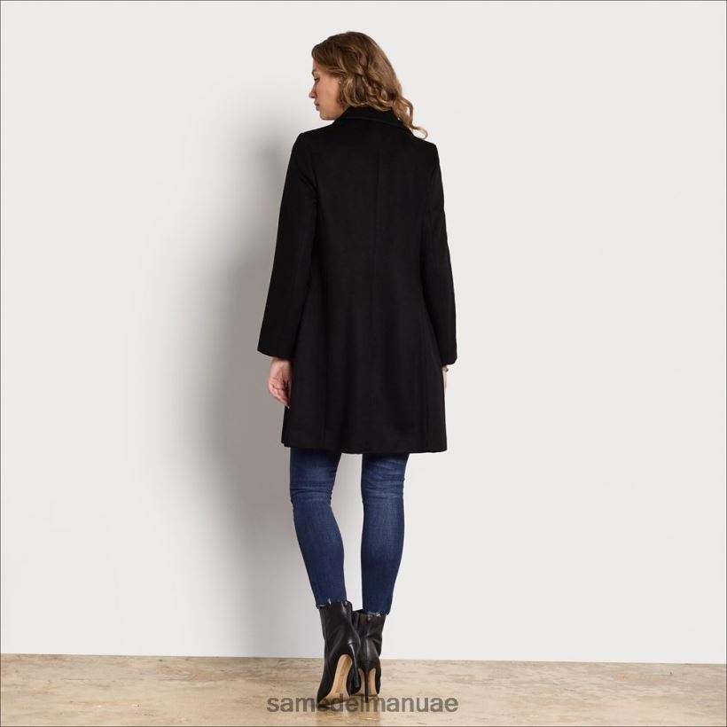 أسود ثياب Sam Edelman نحيف معطف من الصوف 246L6T1221