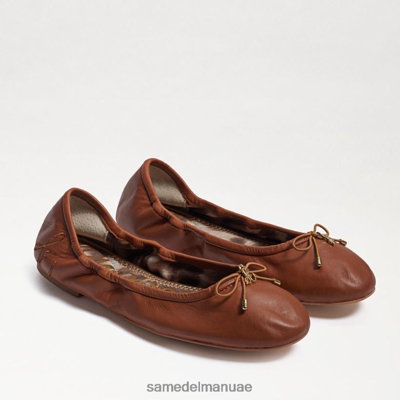 جلد السرج أحذية Sam Edelman نحيف شقة باليه فيليسيا 246L6T123