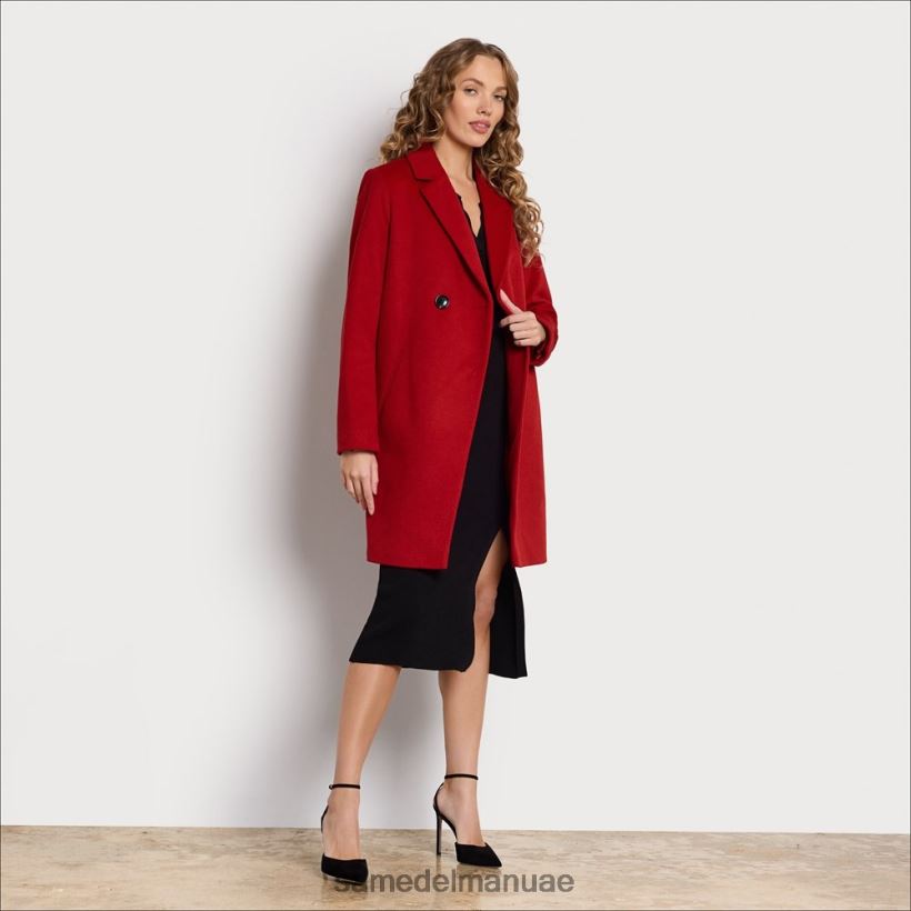 أحمر ثياب Sam Edelman نحيف معطف من مزيج الصوف 246L6T1239