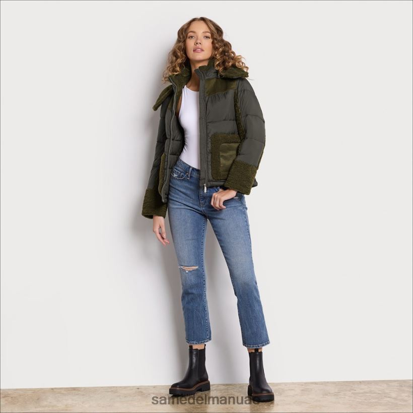 زيتون ثياب Sam Edelman نحيف منتفخ قصير مقنع 246L6T1252