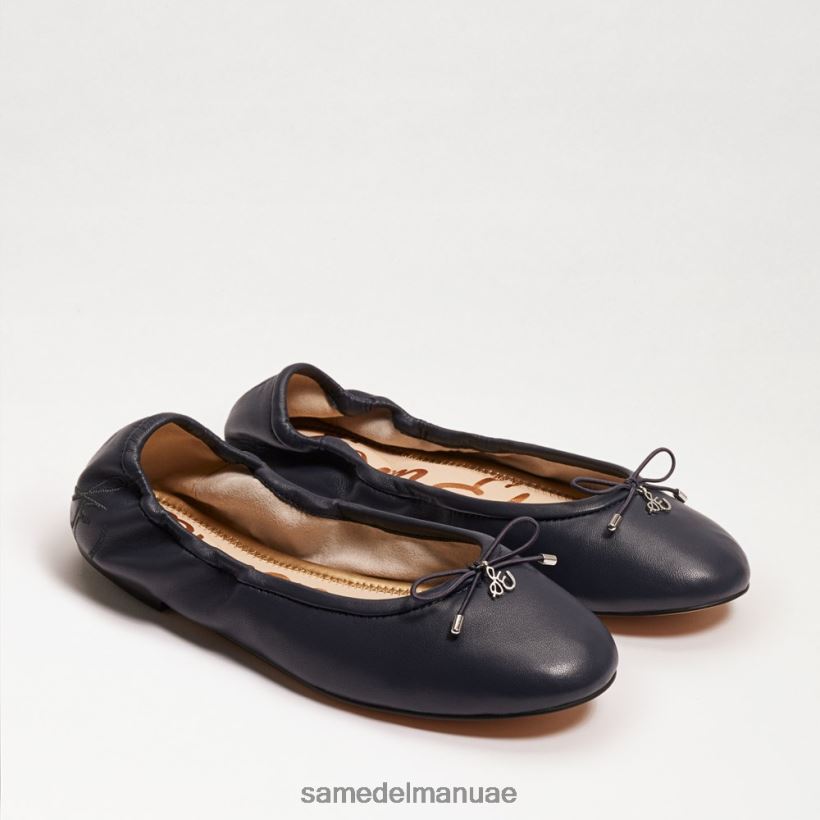 جلد بحري أحذية Sam Edelman نحيف شقة باليه فيليسيا 246L6T126