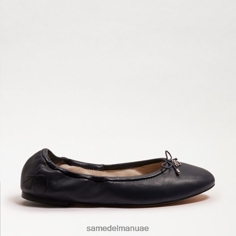جلد بحري أحذية Sam Edelman نحيف شقة باليه فيليسيا 246L6T126