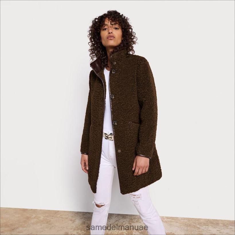 زيتون توسكان ثياب Sam Edelman نحيف معطف شيرلنغ صناعي 246L6T1275