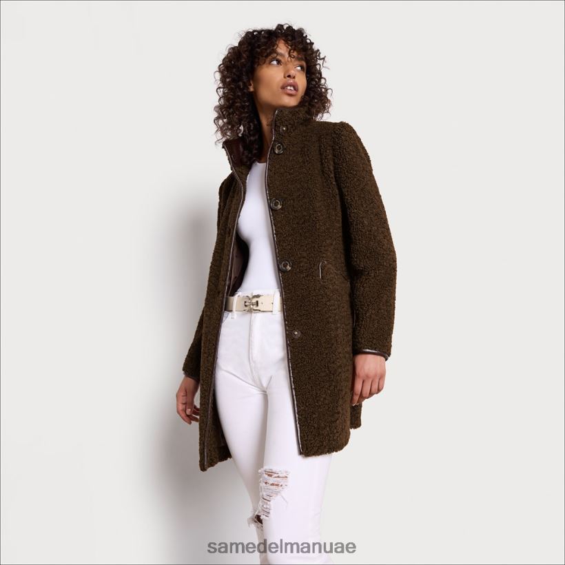 زيتون توسكان ثياب Sam Edelman نحيف معطف شيرلنغ صناعي 246L6T1275