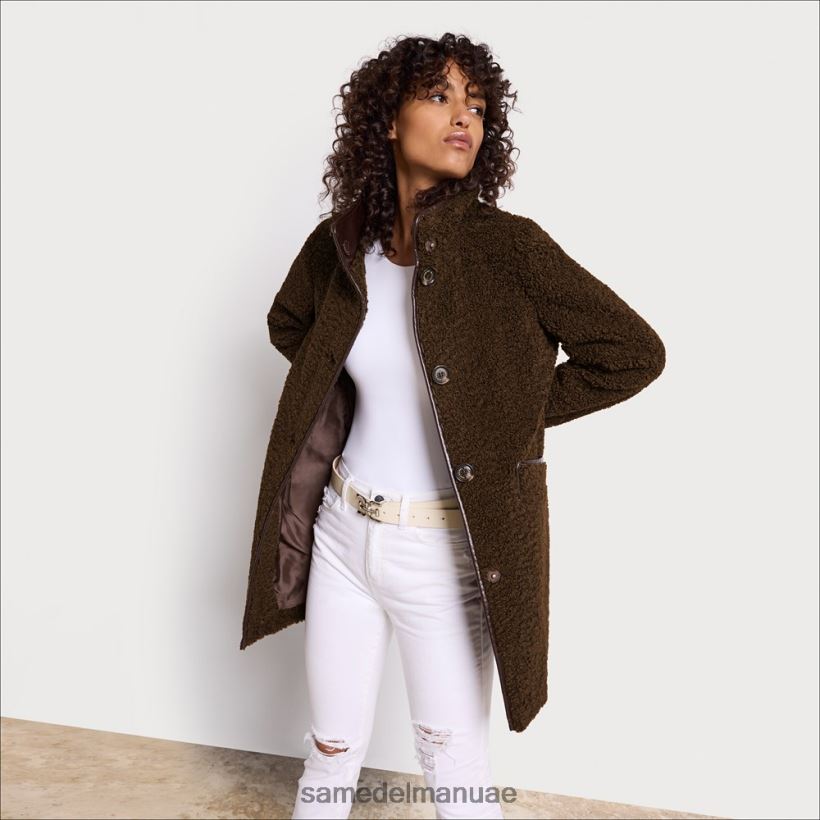 زيتون توسكان ثياب Sam Edelman نحيف معطف شيرلنغ صناعي 246L6T1275