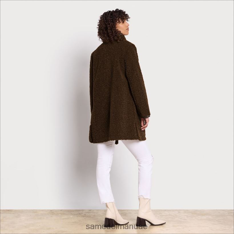 زيتون توسكان ثياب Sam Edelman نحيف معطف شيرلنغ صناعي 246L6T1275