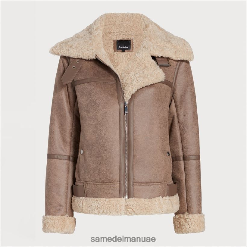كاكي فاتح ثياب Sam Edelman نحيف سترة طيار قصيرة 246L6T1276