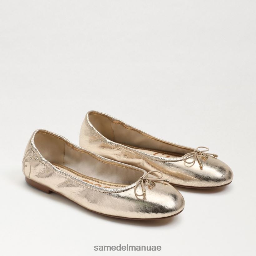 جلد أوراق الذهب أحذية Sam Edelman نحيف شقة باليه فيليسيا 246L6T129
