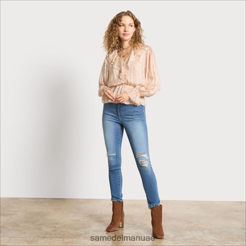 الغردينيا ثياب Sam Edelman نحيف بلوزة فيرمونت بأكمام طويلة 246L6T1293