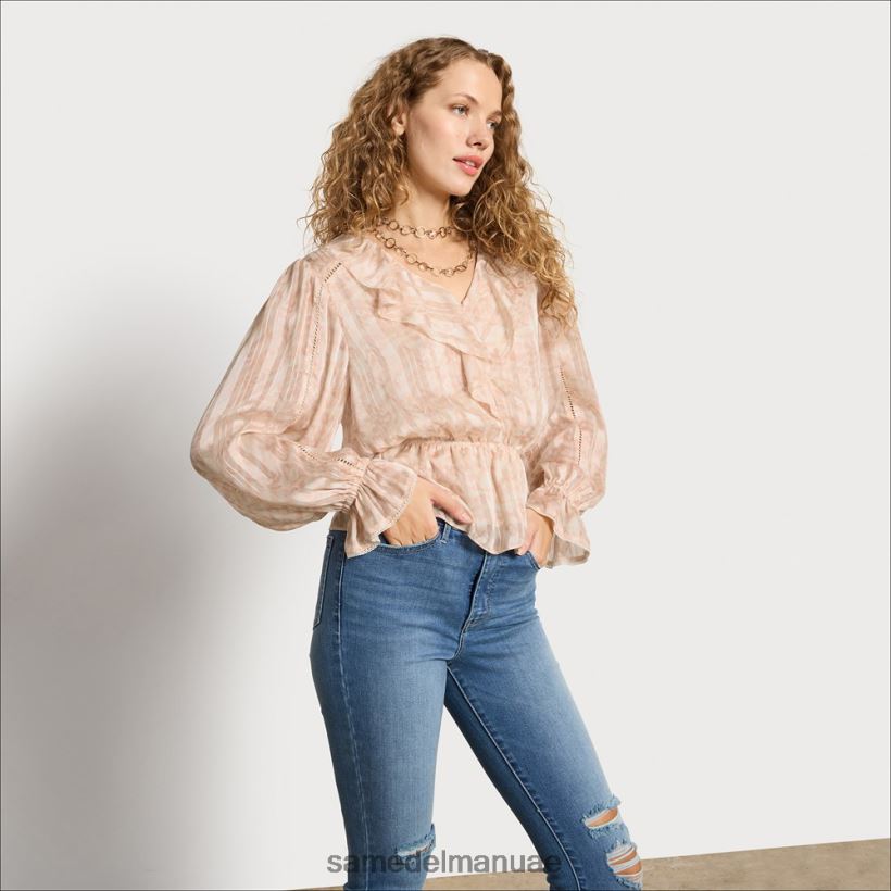 الغردينيا ثياب Sam Edelman نحيف بلوزة فيرمونت بأكمام طويلة 246L6T1293
