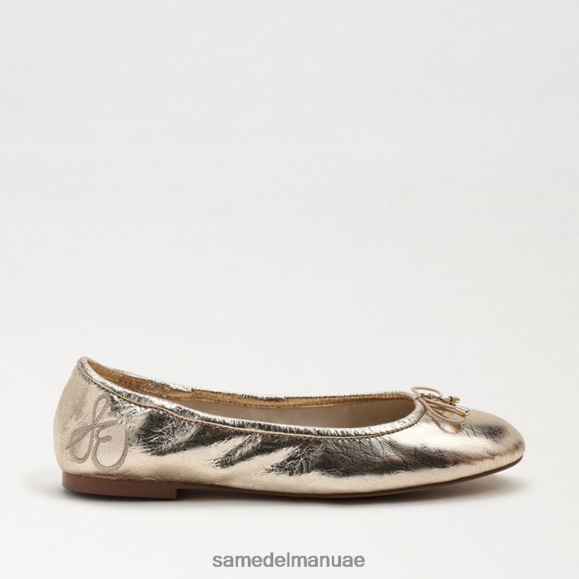جلد أوراق الذهب أحذية Sam Edelman نحيف شقة باليه فيليسيا 246L6T129