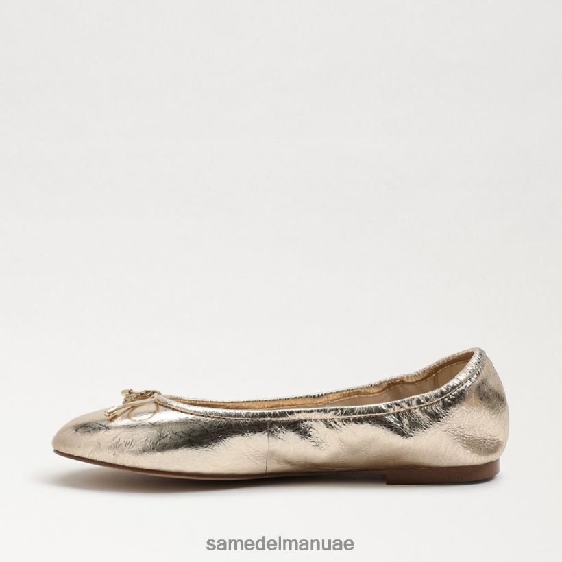 جلد أوراق الذهب أحذية Sam Edelman نحيف شقة باليه فيليسيا 246L6T129