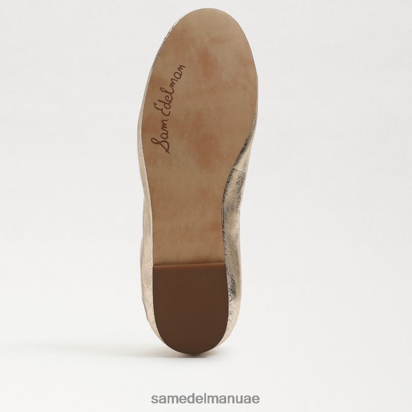 جلد أوراق الذهب أحذية Sam Edelman نحيف شقة باليه فيليسيا 246L6T129