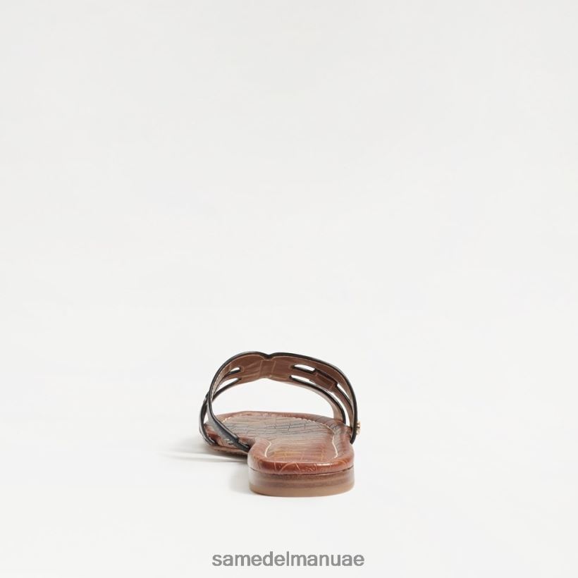 جلد أسود أحذية Sam Edelman نحيف صندل منزلق خليج 246L6T12