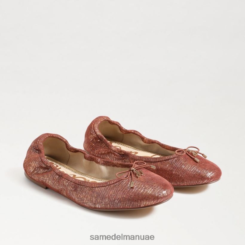 الصدأ الوردي أحذية Sam Edelman نحيف شقة باليه فيليسيا 246L6T130