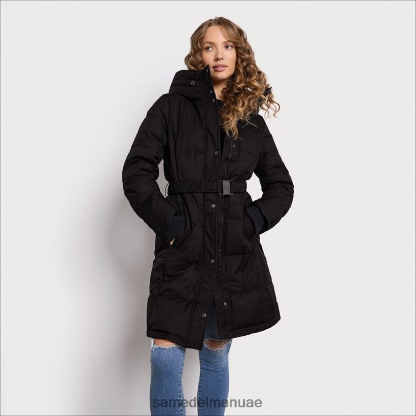 أسود ثياب Sam Edelman نحيف طوق وسادة بحزام منتفخ 246L6T1300