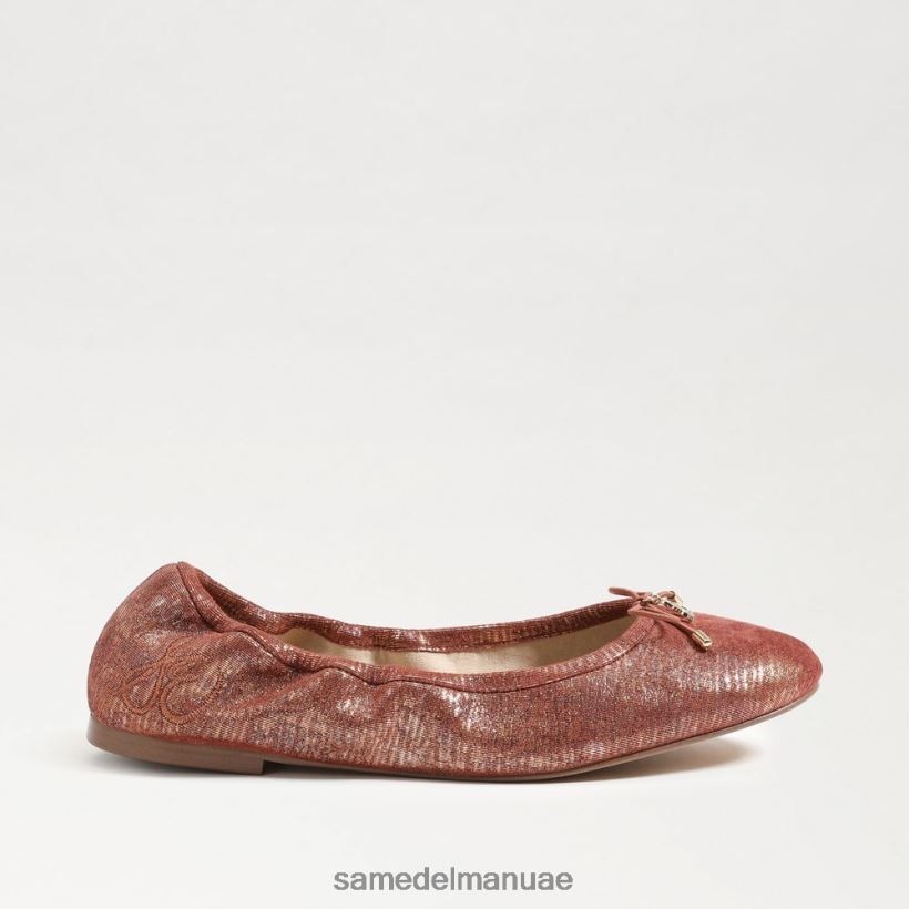الصدأ الوردي أحذية Sam Edelman نحيف شقة باليه فيليسيا 246L6T130