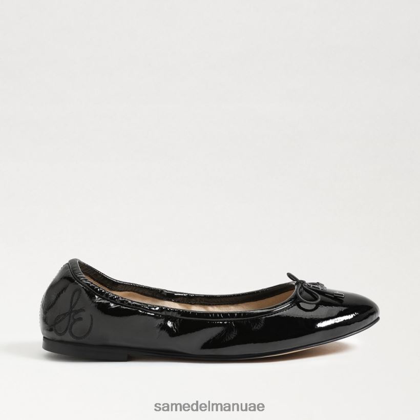 أسود براءة اختراع أحذية Sam Edelman نحيف شقة باليه فيليسيا 246L6T131