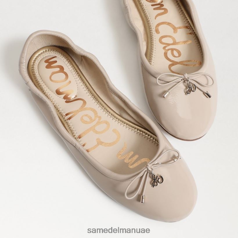 براءة اختراع شاي لاتيه أحذية Sam Edelman نحيف شقة باليه فيليسيا 246L6T132