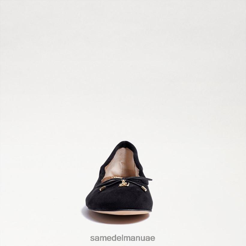 جلد الغزال الأسود أحذية Sam Edelman نحيف شقة باليه فيليسيا 246L6T133