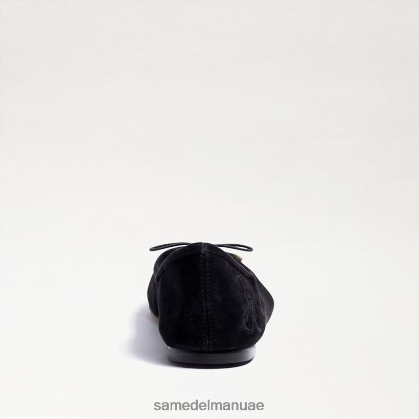 جلد الغزال الأسود أحذية Sam Edelman نحيف شقة باليه فيليسيا 246L6T133