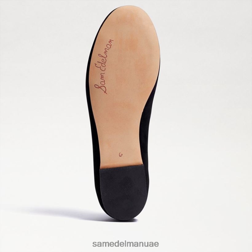 جلد الغزال الأسود أحذية Sam Edelman نحيف شقة باليه فيليسيا 246L6T133