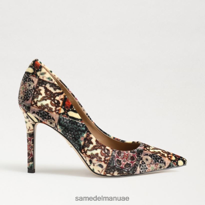 عاجي متعدد المخمل أحذية Sam Edelman نحيف كعب عسلي مدبب عند الأصابع 246L6T135