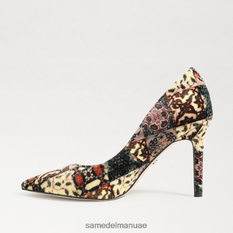 عاجي متعدد المخمل أحذية Sam Edelman نحيف كعب عسلي مدبب عند الأصابع 246L6T135