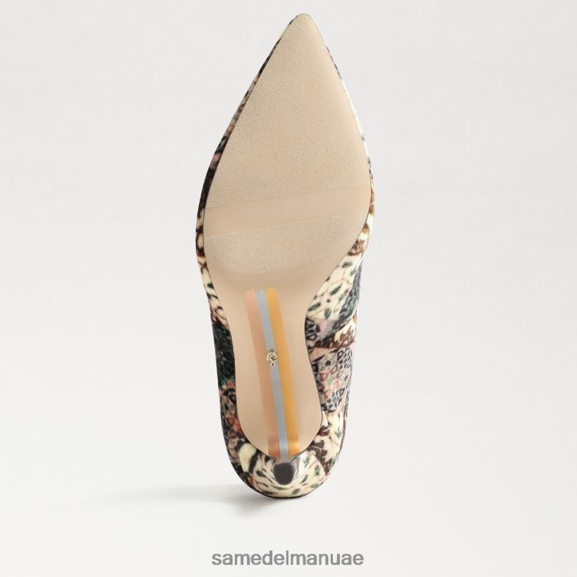 عاجي متعدد المخمل أحذية Sam Edelman نحيف كعب عسلي مدبب عند الأصابع 246L6T135
