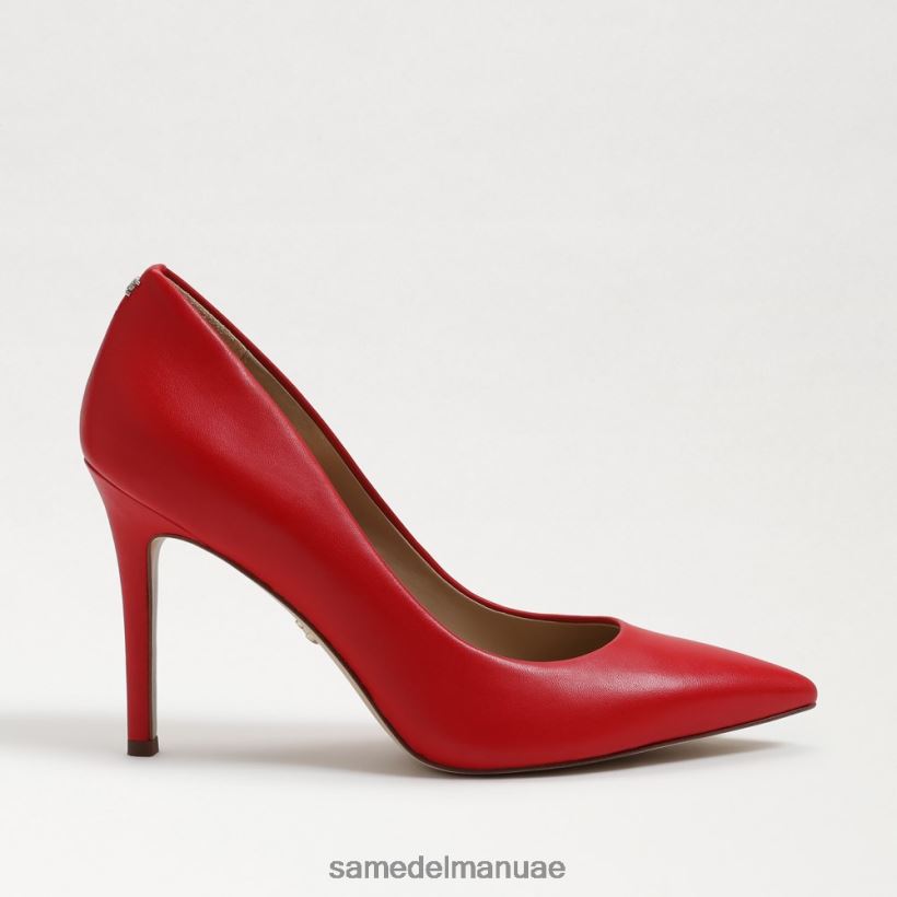جلد أحمر باريسي أحذية Sam Edelman نحيف كعب عسلي مدبب عند الأصابع 246L6T137