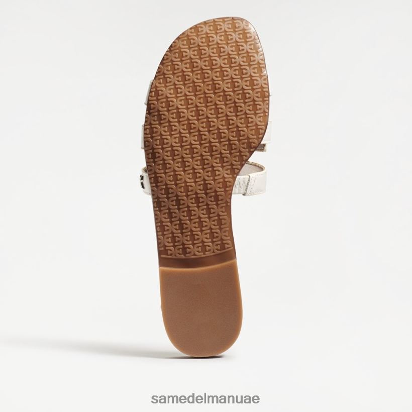 جلد أبيض مشرق أحذية Sam Edelman نحيف صندل منزلق خليج 246L6T13