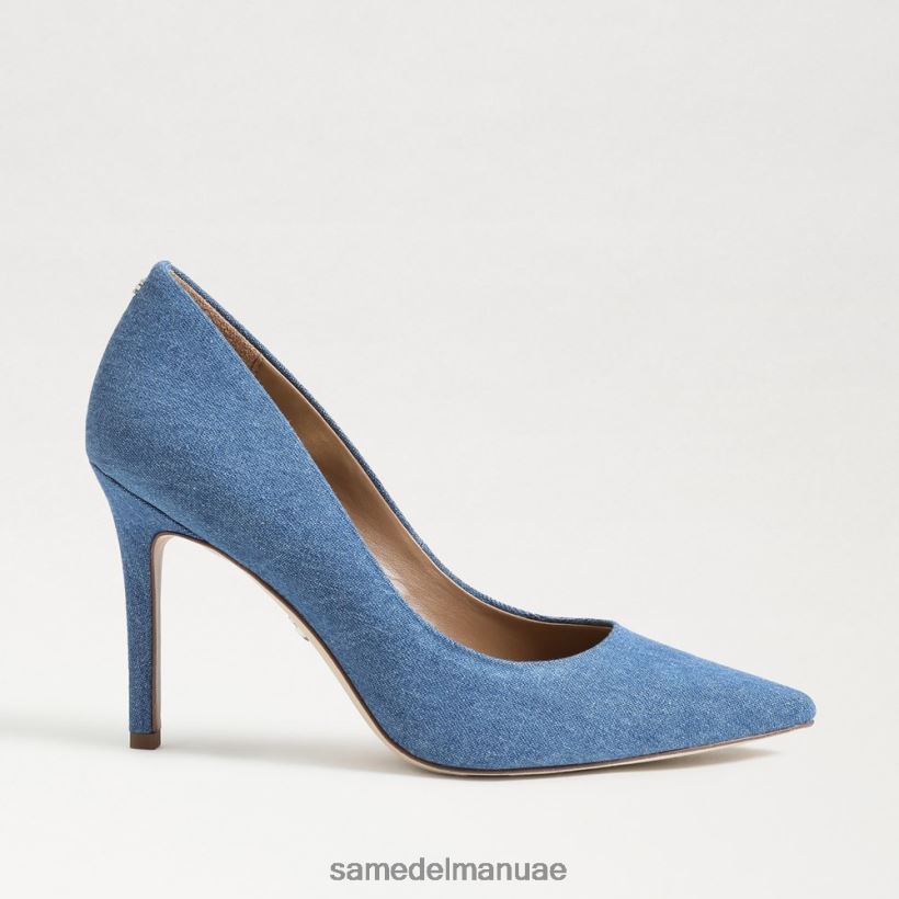 النيلي المغسول أحذية Sam Edelman نحيف كعب عسلي مدبب عند الأصابع 246L6T141