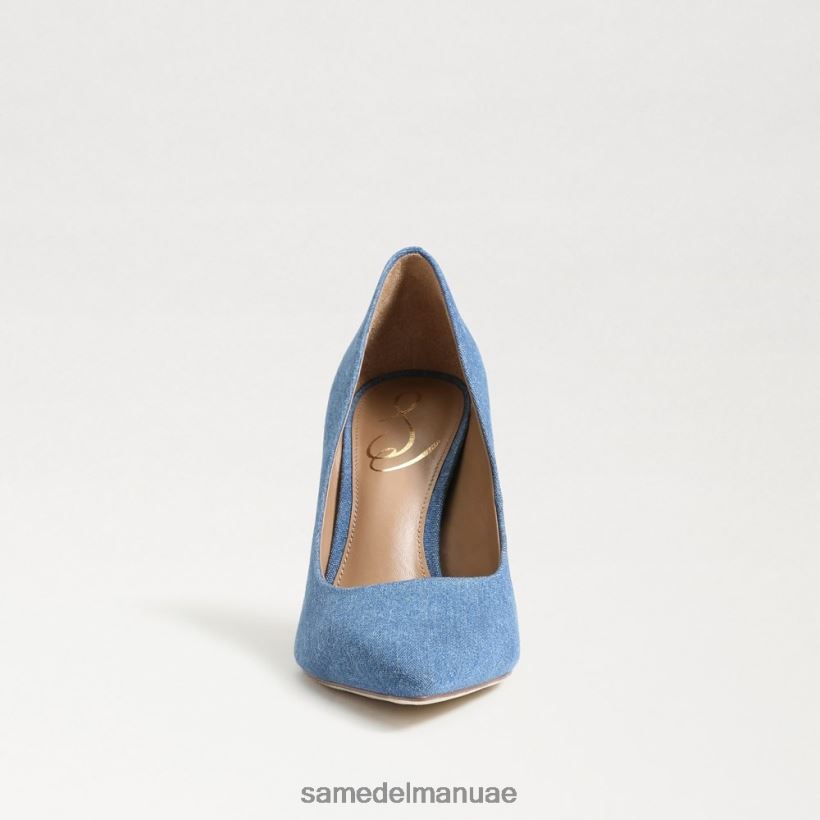 النيلي المغسول أحذية Sam Edelman نحيف كعب عسلي مدبب عند الأصابع 246L6T141