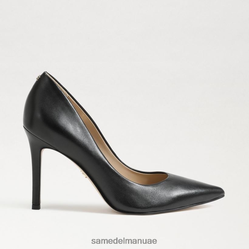 جلد أسود أحذية Sam Edelman نحيف كعب عسلي مدبب عند الأصابع 246L6T146