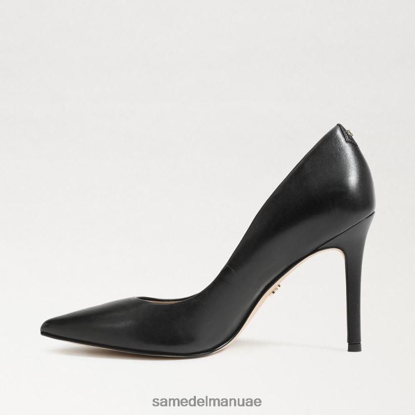 جلد أسود أحذية Sam Edelman نحيف كعب عسلي مدبب عند الأصابع 246L6T146