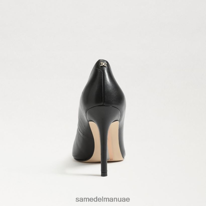 جلد أسود أحذية Sam Edelman نحيف كعب عسلي مدبب عند الأصابع 246L6T146