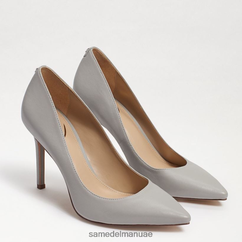 جلد رمادي حصوي أحذية Sam Edelman نحيف كعب عسلي مدبب عند الأصابع 246L6T151