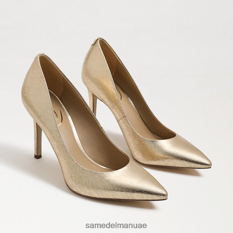 جلد أوراق الذهب أحذية Sam Edelman نحيف كعب عسلي مدبب عند الأصابع 246L6T152
