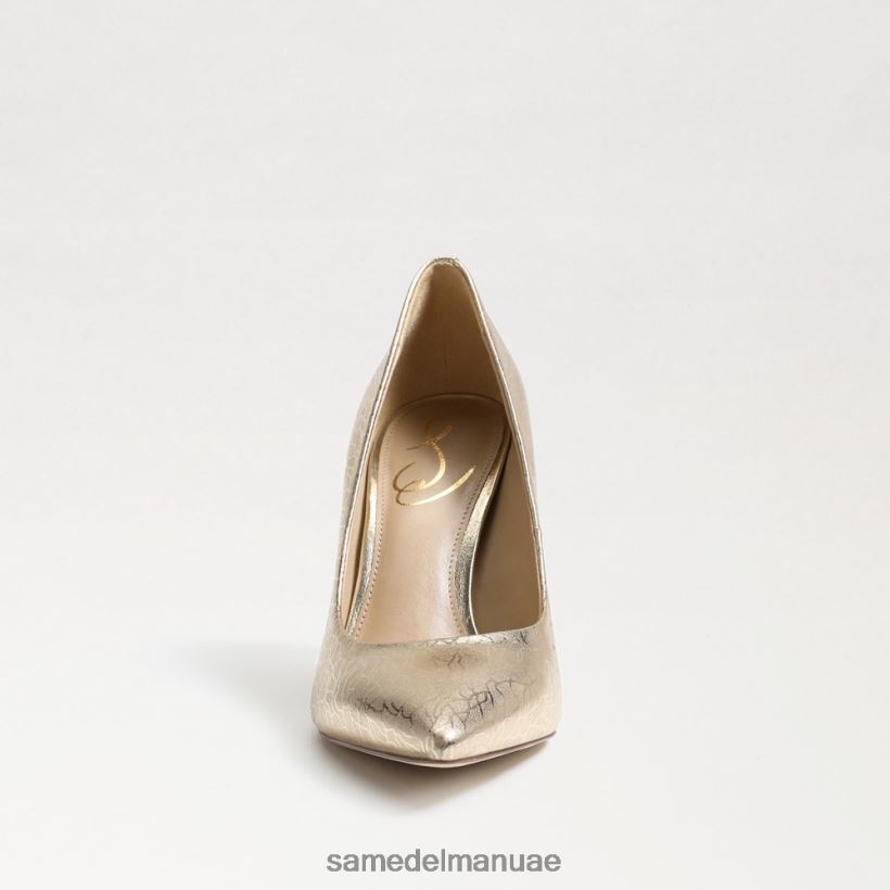 جلد أوراق الذهب أحذية Sam Edelman نحيف كعب عسلي مدبب عند الأصابع 246L6T152