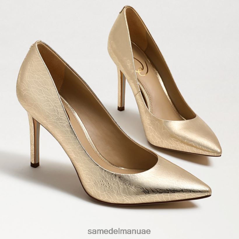 جلد أوراق الذهب أحذية Sam Edelman نحيف كعب عسلي مدبب عند الأصابع 246L6T152
