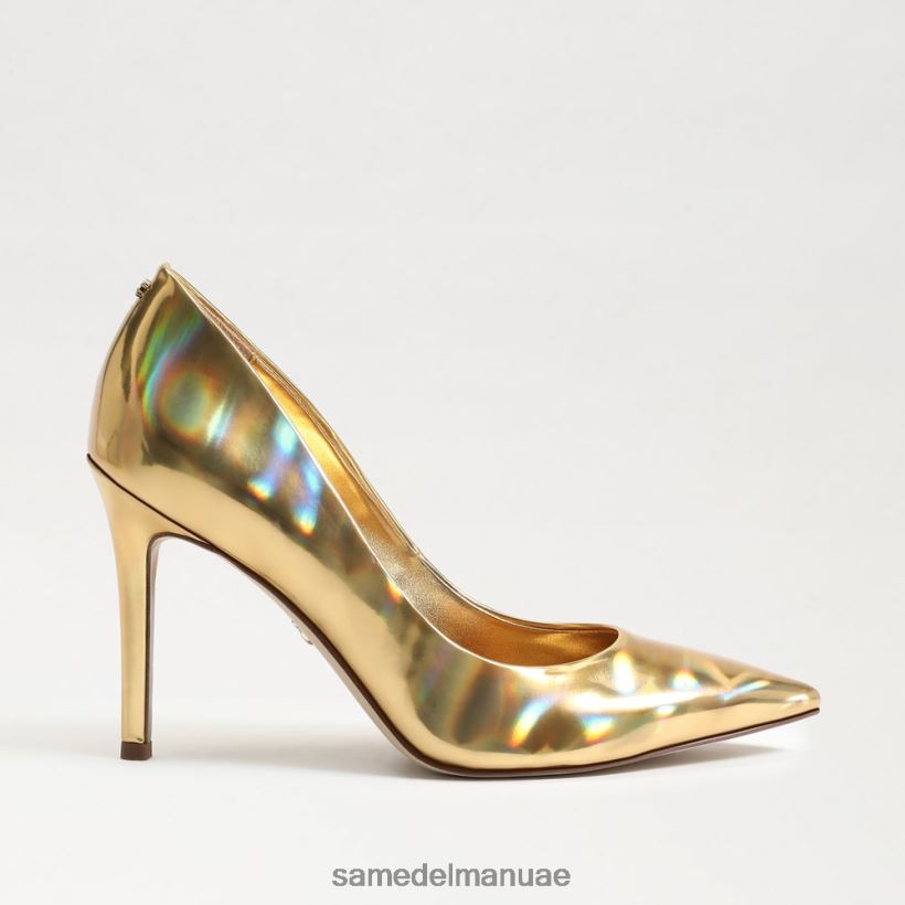 فيغاس الذهب أحذية Sam Edelman نحيف كعب عسلي مدبب عند الأصابع 246L6T154