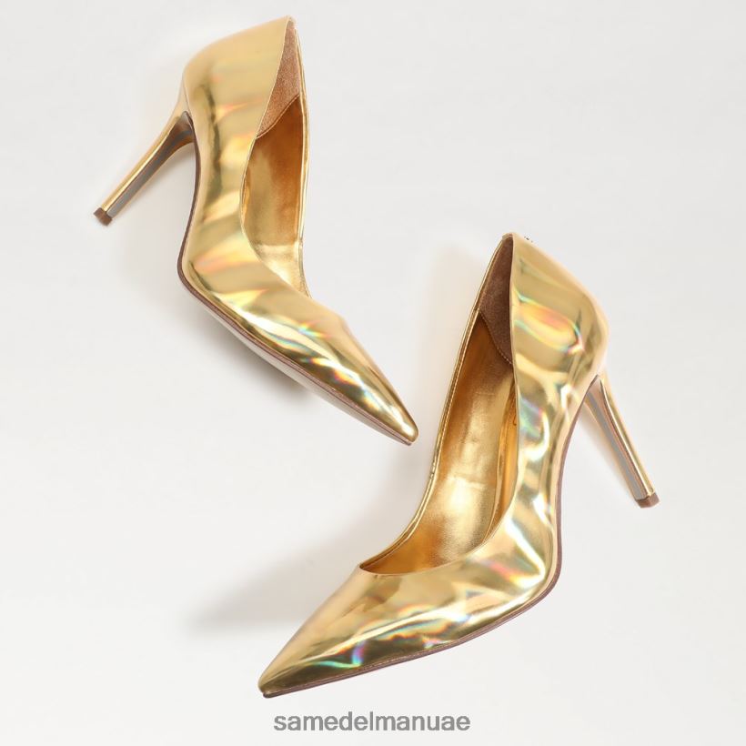 فيغاس الذهب أحذية Sam Edelman نحيف كعب عسلي مدبب عند الأصابع 246L6T154