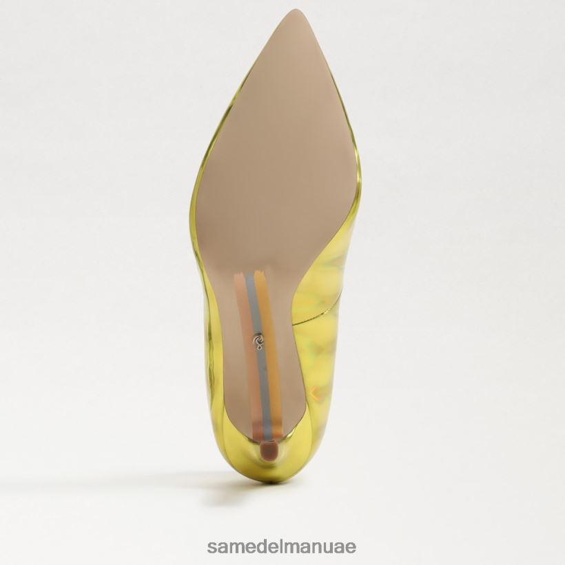 ميموزا ذهبي معدني أحذية Sam Edelman نحيف كعب عسلي مدبب عند الأصابع 246L6T155