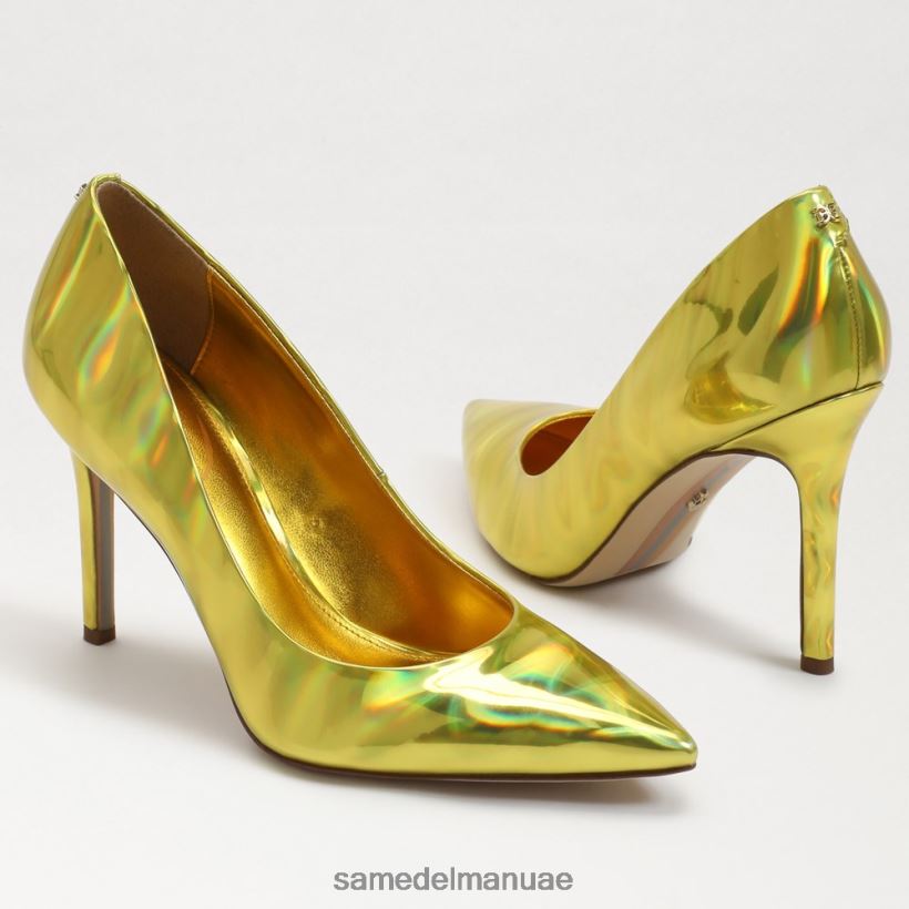 ميموزا ذهبي معدني أحذية Sam Edelman نحيف كعب عسلي مدبب عند الأصابع 246L6T155