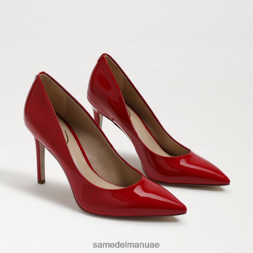 جلد لامع أحمر ياقوتي أحذية Sam Edelman نحيف كعب عسلي مدبب عند الأصابع 246L6T161