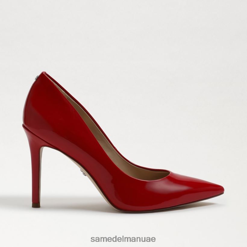 جلد لامع أحمر ياقوتي أحذية Sam Edelman نحيف كعب عسلي مدبب عند الأصابع 246L6T161