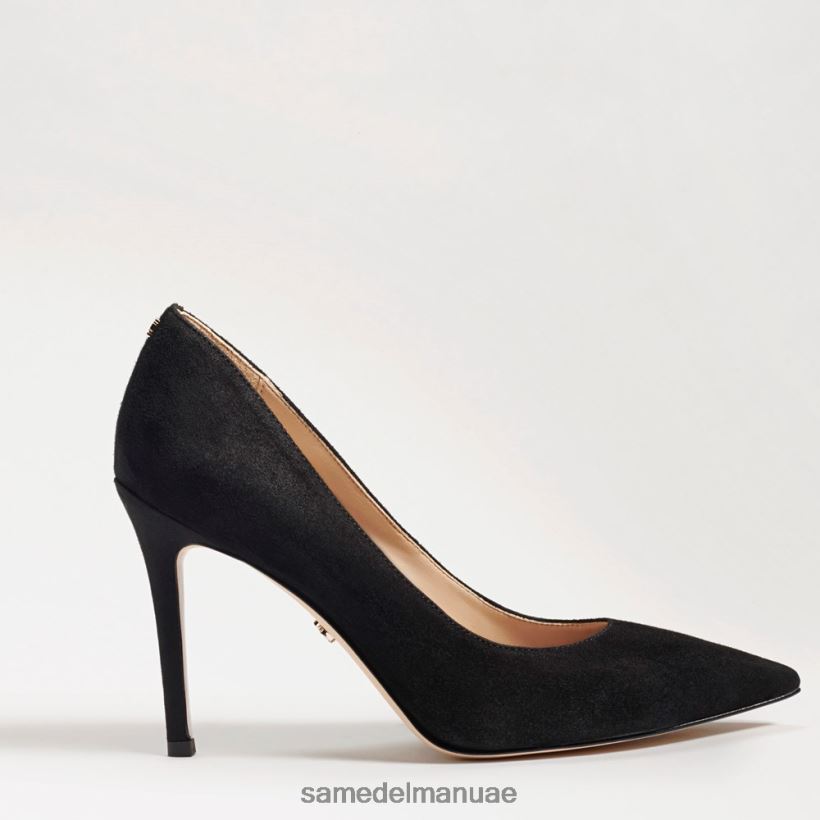 جلد الغزال الأسود أحذية Sam Edelman نحيف كعب عسلي مدبب عند الأصابع 246L6T162