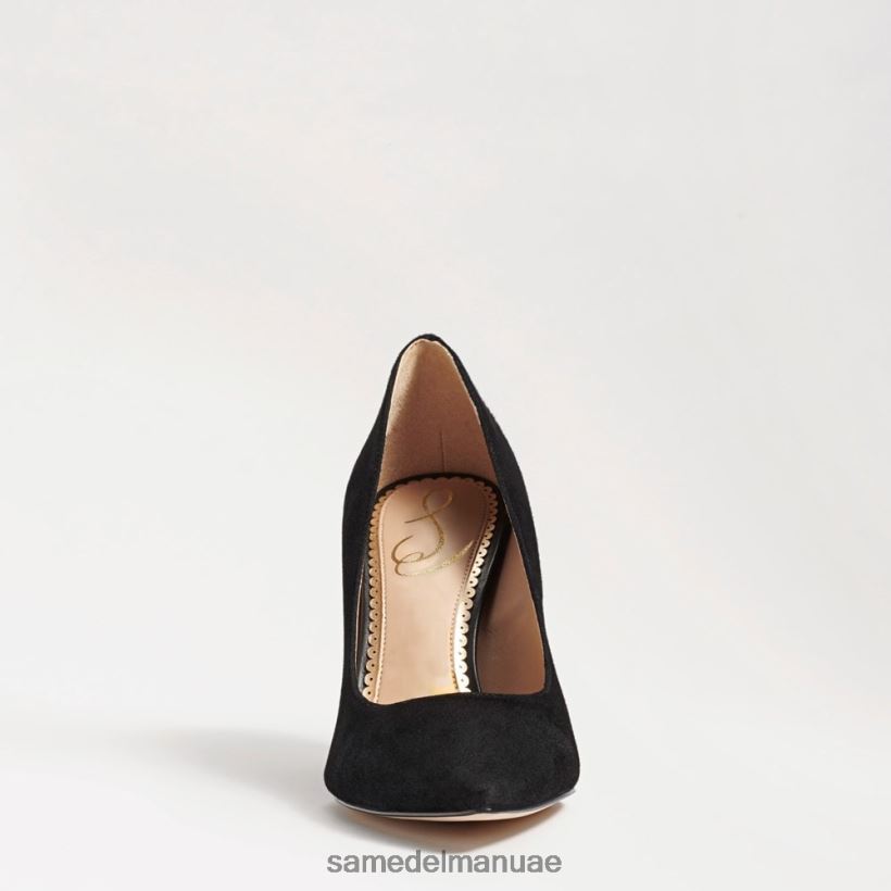 جلد الغزال الأسود أحذية Sam Edelman نحيف كعب عسلي مدبب عند الأصابع 246L6T162